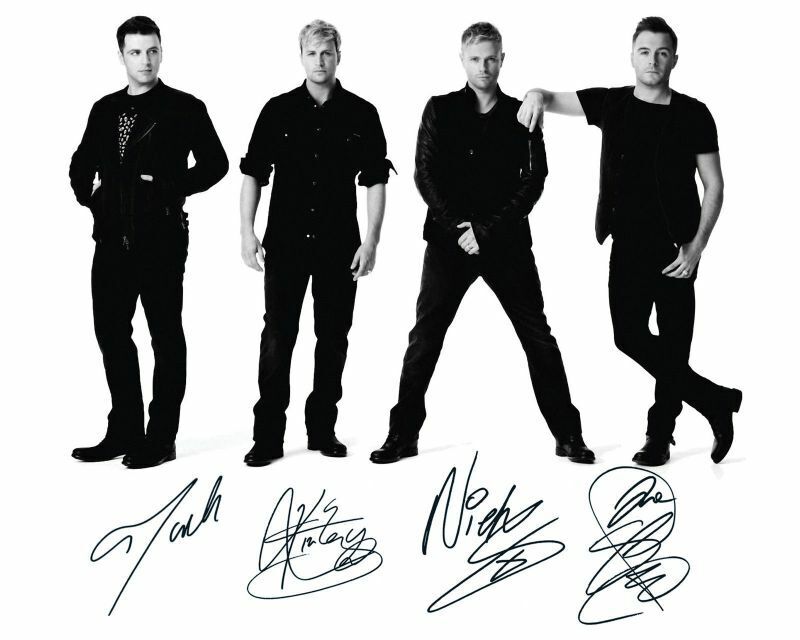 Westlife Autograph Signed Photo Poster painting Print