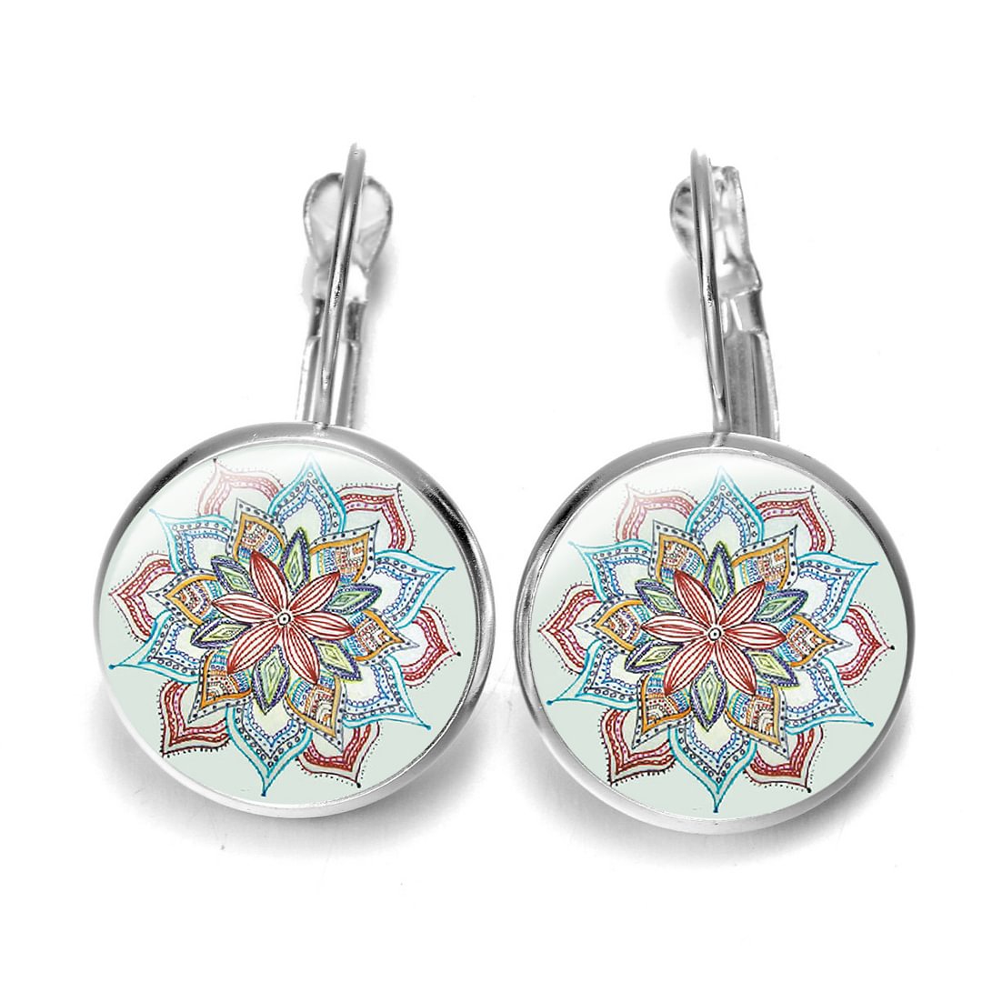 Mandala Dlower Earrings