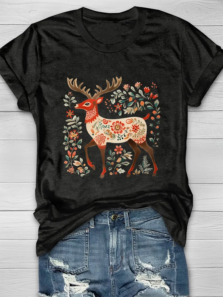 Deer Hunting Folk Deer T-shirt