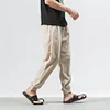 Gioiacombo&trade; Pantaloni harem da uomo in lino stile casual