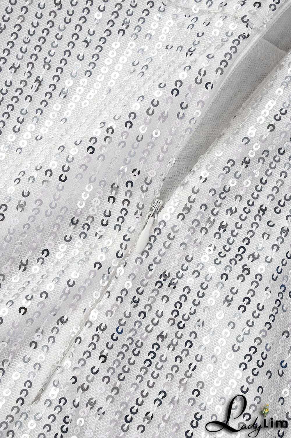 Black Sexy Solid Sequins Patchwork Slit Halter Evening Dress Dresses