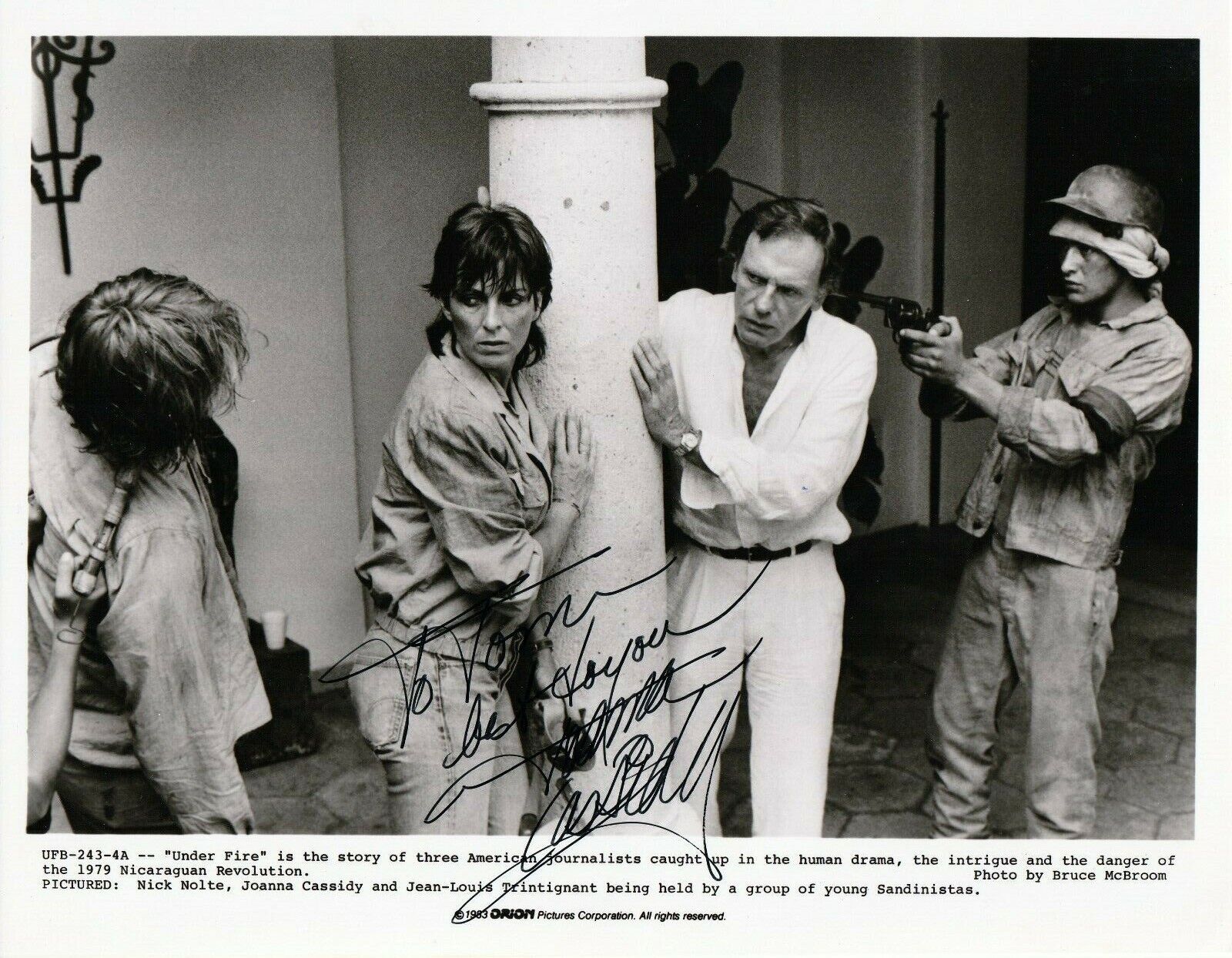 Vivacious JOANNA CASSIDY b1945 Super `Under Fire` action signed 8x10 pic