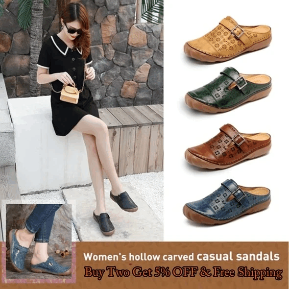 Women's Hollow Sculpted Casual Sandals 🔥Limited Time Offer 52% OFF🔥