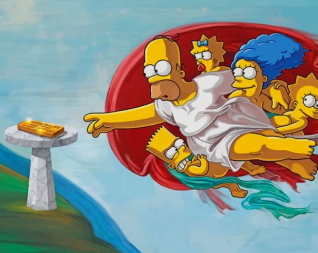 

Creation Of The Simpson – Paint By Numbers - 40*50CM, 501 Original