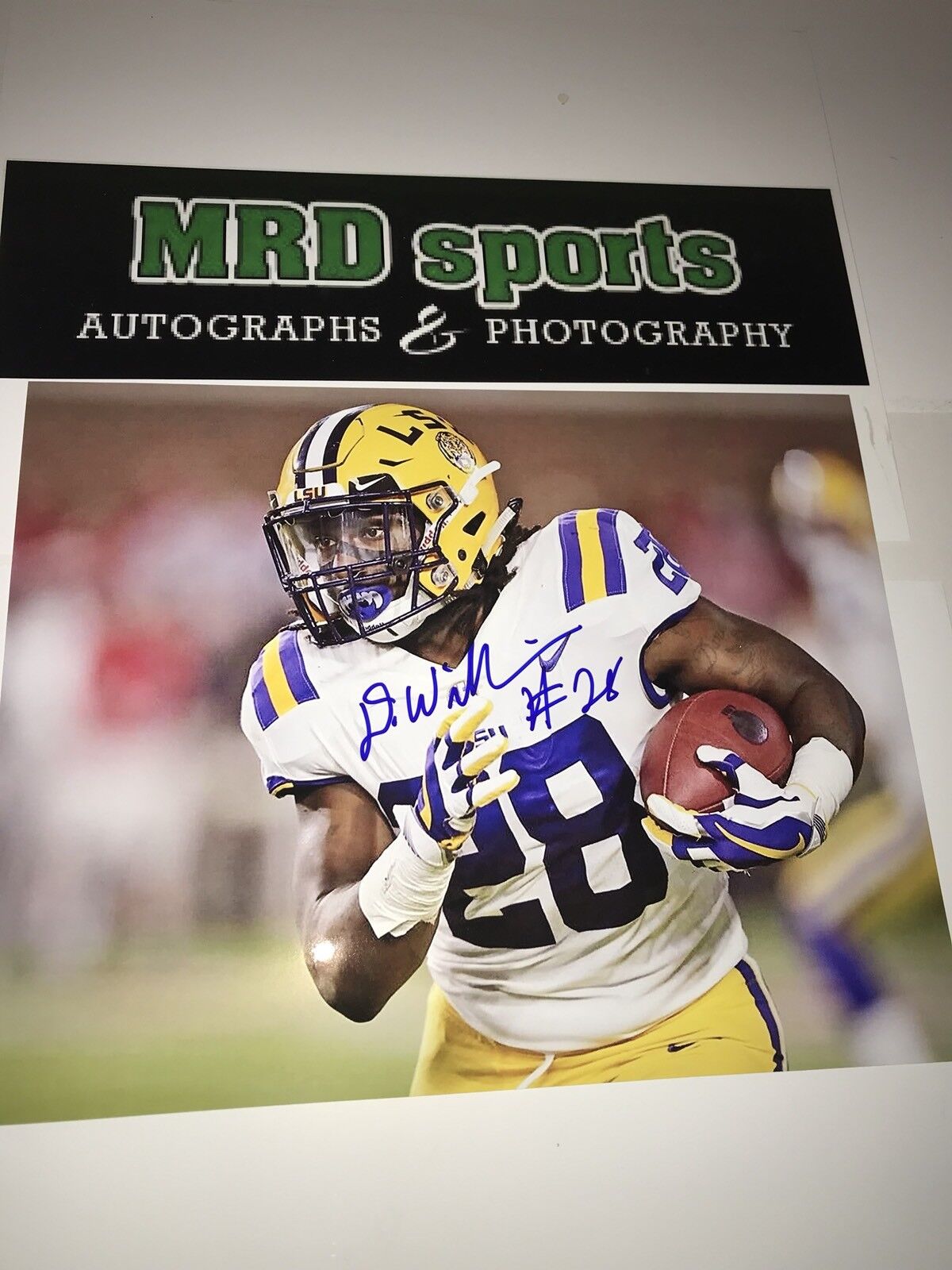 Darrel Williams LSU Tigers hand signed autographed 8x10 football Photo Poster painting D