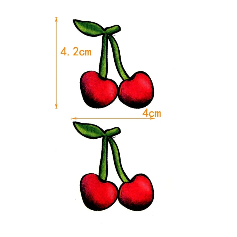 Red Cherry Waterproof Temporary Temporary Tattoo Women Fake Tatoo Sticker Flash Tattoo Body art Henna For Tattoo Men