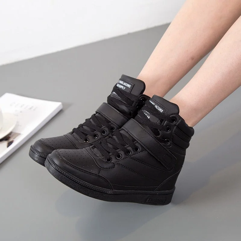 Women's Sneakers Women Spring White Wedge Sports Shoes Female Casual Vulcanized Shoe Running Fashionable Platform High Sneaker 9