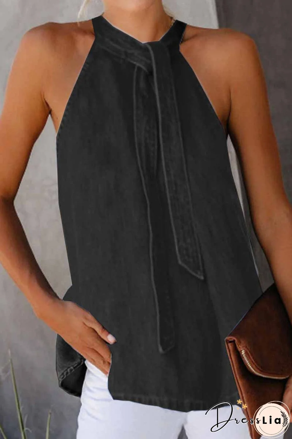 Loose Round Neck  Vest Top