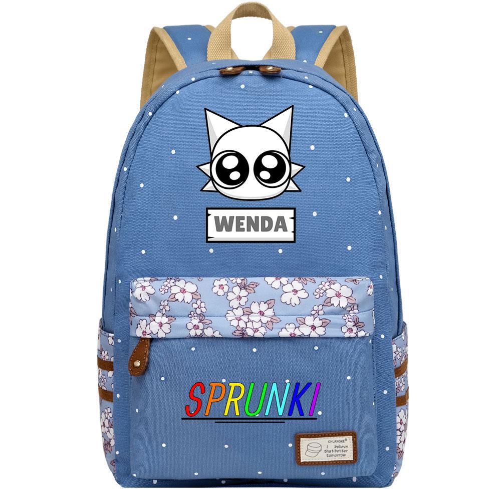 Mayoulove Sprunki Kids Backpack Lightweight Design Water-Resistant Ideal for School and Outdoor Activities-Mayoulove