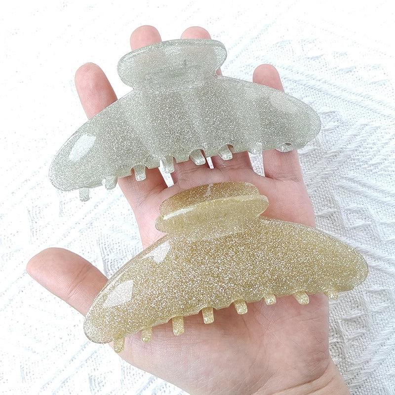 Women’s Casual Minimalist Solid Color Arylic Stoving Varnish Hair Claws