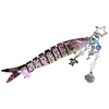 Fish Keychain Acrylic Lovely Jewelry Fishing Lure Keychain Gifts for Men (Pink)