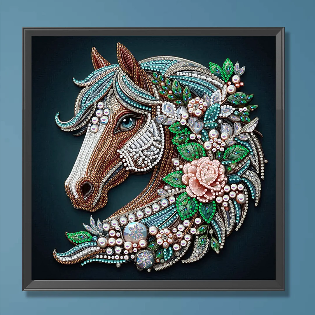 Horse - Partial Special Shaped Drill Diamond Painting Kits (Canvas|30*30cm)