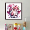 (US Only)Gnome Printed Cross Stitch Kit 40x40cm DIY 11CT Thread Art Needlework Home Decor