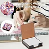 Lila Tiere Pu DIY 5D Diamantmalerei-Notizbox 640 leere Notizbl&ouml;cke f&uuml;r das B&uuml;ro