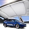 Zanch Tesla New Model Y Juniper Accessories Sunshade Roof [2025 Cooling Tech, Heat Insulation] Magnetic No Sag Foldable Roof Glass Sun Shade for Model Y (2020-2025) Tesla Accessories 2026 2025- Grey
