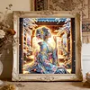 5D DIY Diamond Art Painting Kit Partial Drill(Sakura Pavilion Beauty)