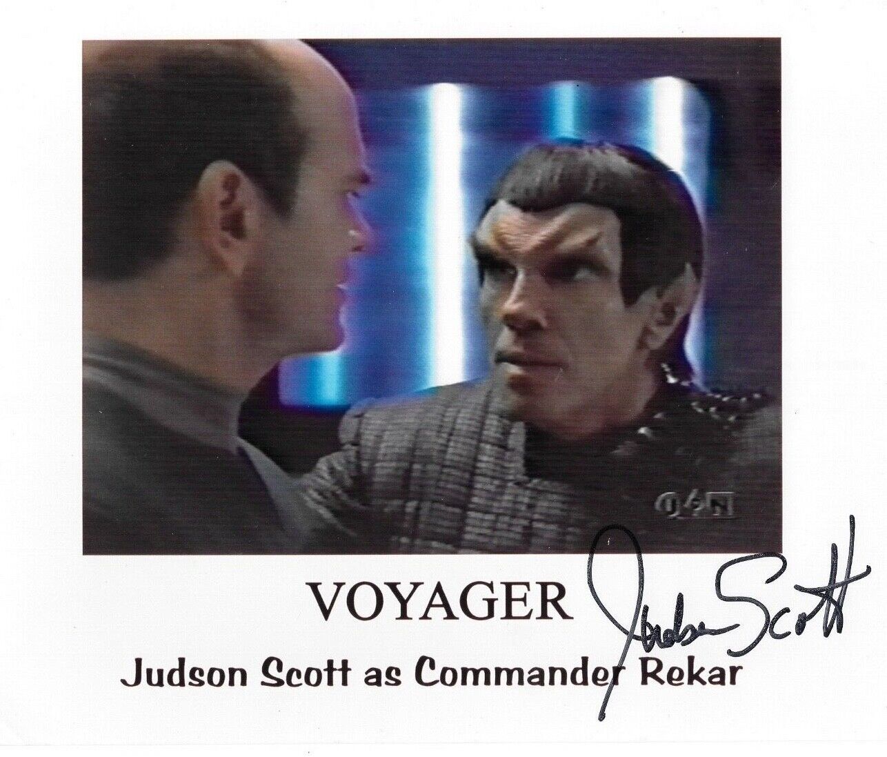 *JUDSON SCOTT * signed 8x10 Photo Poster painting * STAR TREK VOYAGER * COA * 1