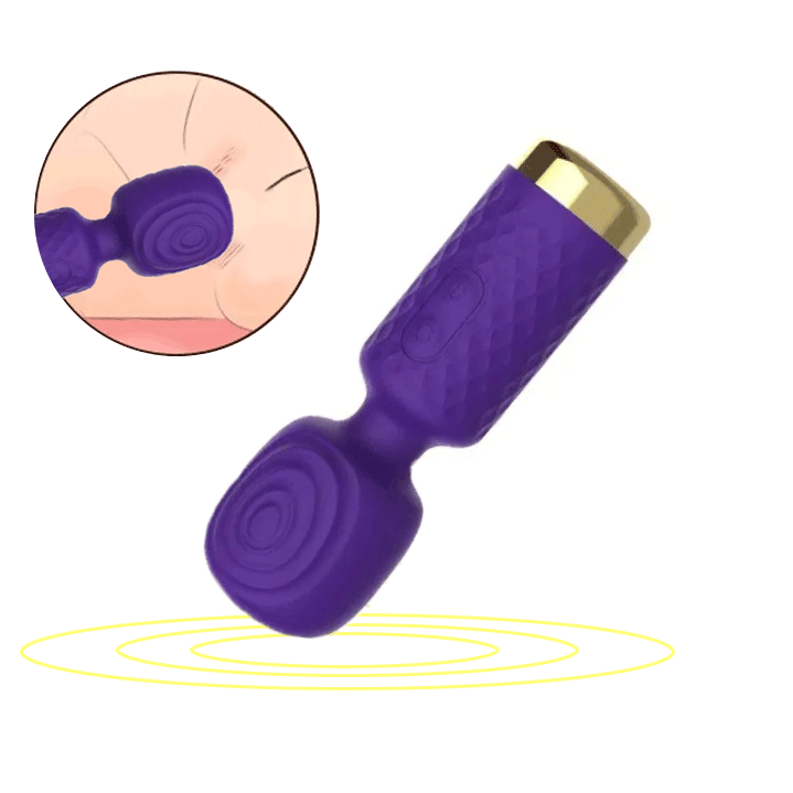 Clio Micro Wand Massager &ndash; Clitoral Vibrator & Portable Body Massager By Rose Toy