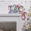 (US Local)DIY Xmas Diamond Painting Wooden Home Door Decoration for Feiend Gifts (Gnome)