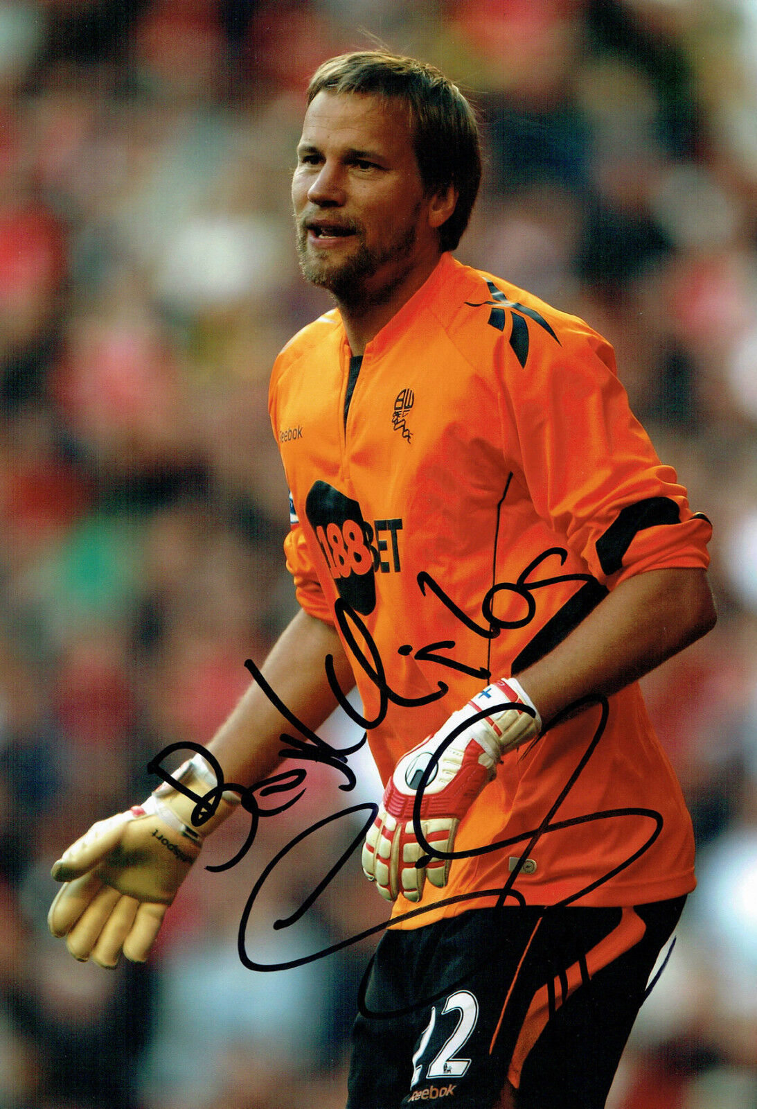 Jussi JAASKELAINEN SIGNED Autograph 12x8 Photo Poster painting AFTAL COA Bolton Wanderers