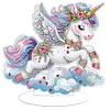 DIY Cloud Unicorn Diamond Painting Single-sided Desktop Ornaments