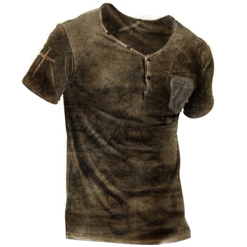 Cross Print T-shirt / [viawink] /