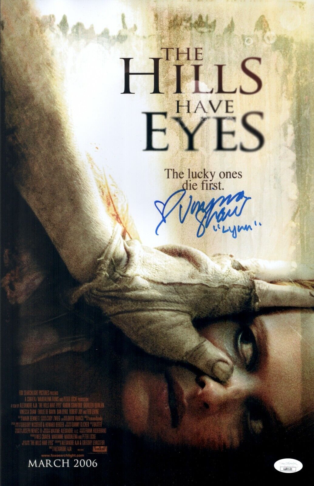 VINESSA SHAW Signed THE HILLS HAVE EYES Photo Poster painting 11x17 Autograph JSA COA Cert