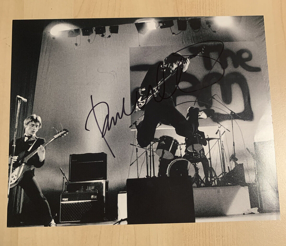 PAUL WELLER SIGNED 8x10 Photo Poster painting AUTOGRAPHED THE JAM ORIGINAL LEAD SINGER COA