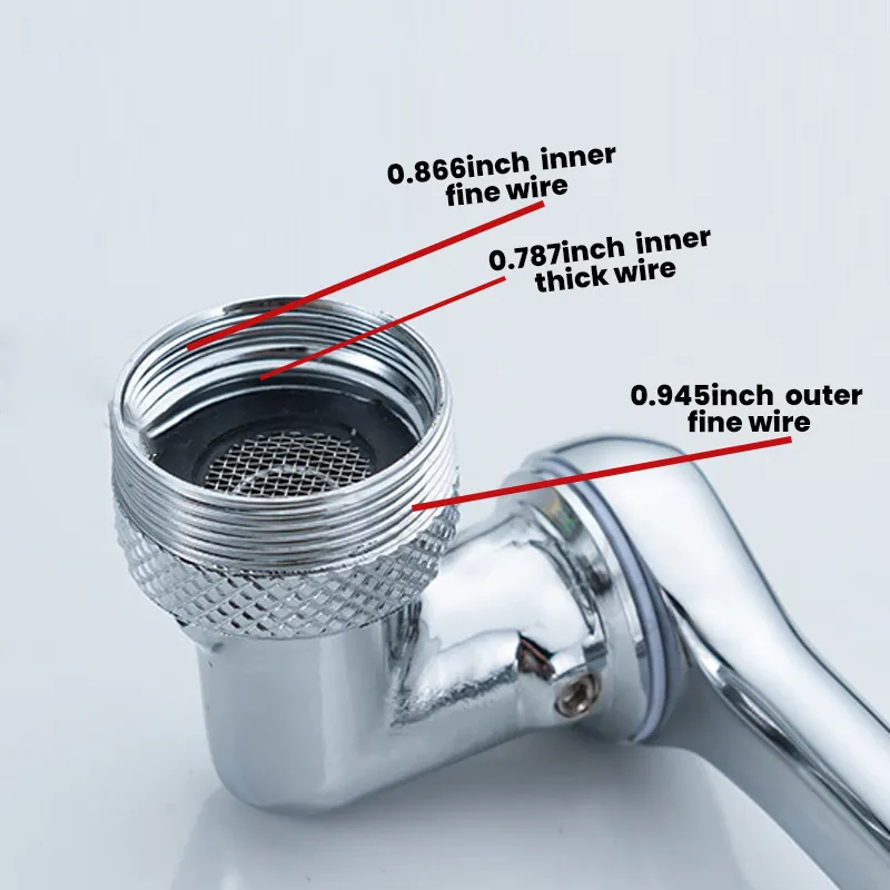 Saker 1080° Large-Angle Rotating Splash Filter Faucet