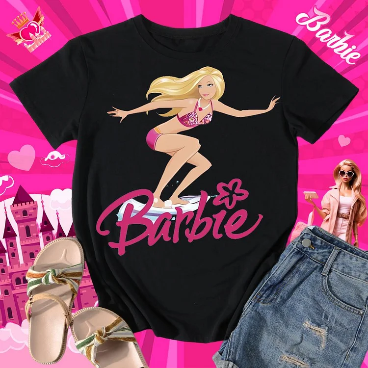 Barbie Round Neck T-shirt-0018535