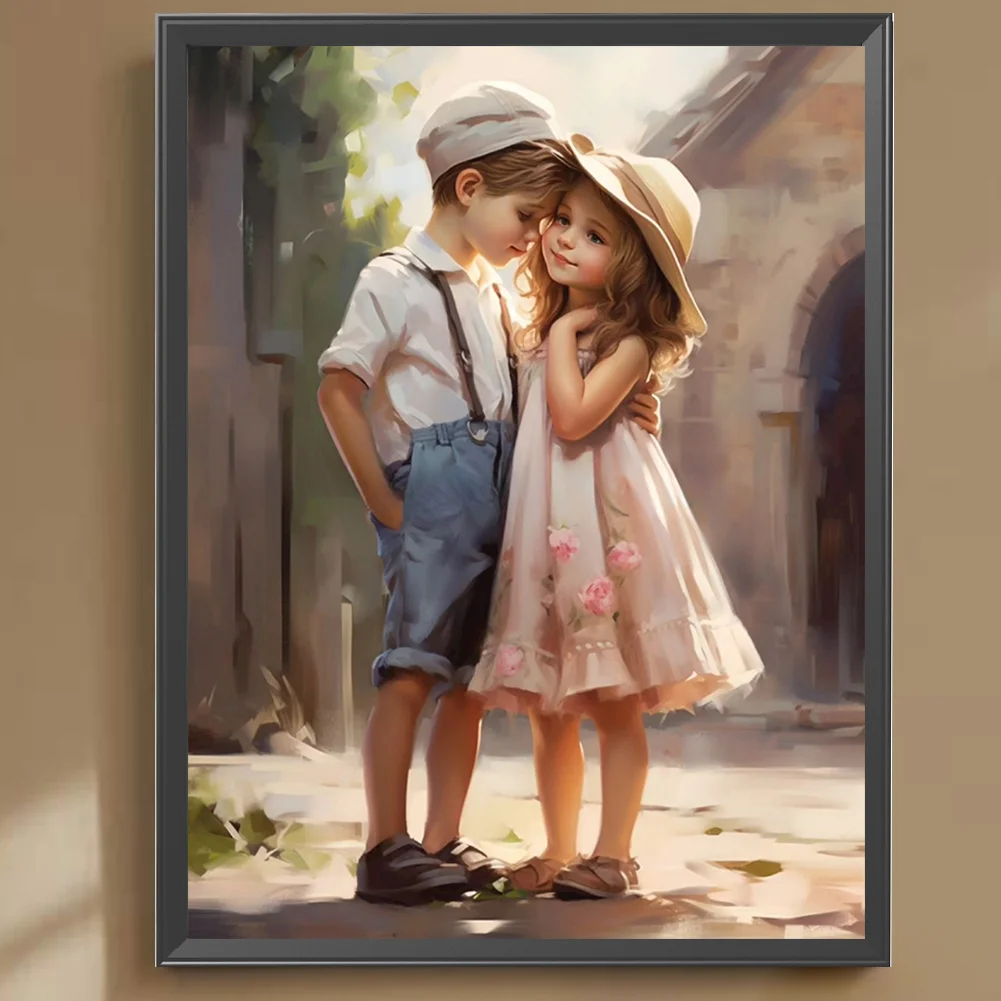 Diamond Painting - Full Square Drill - Valentines Day Couple(Canvas|35*45cm)