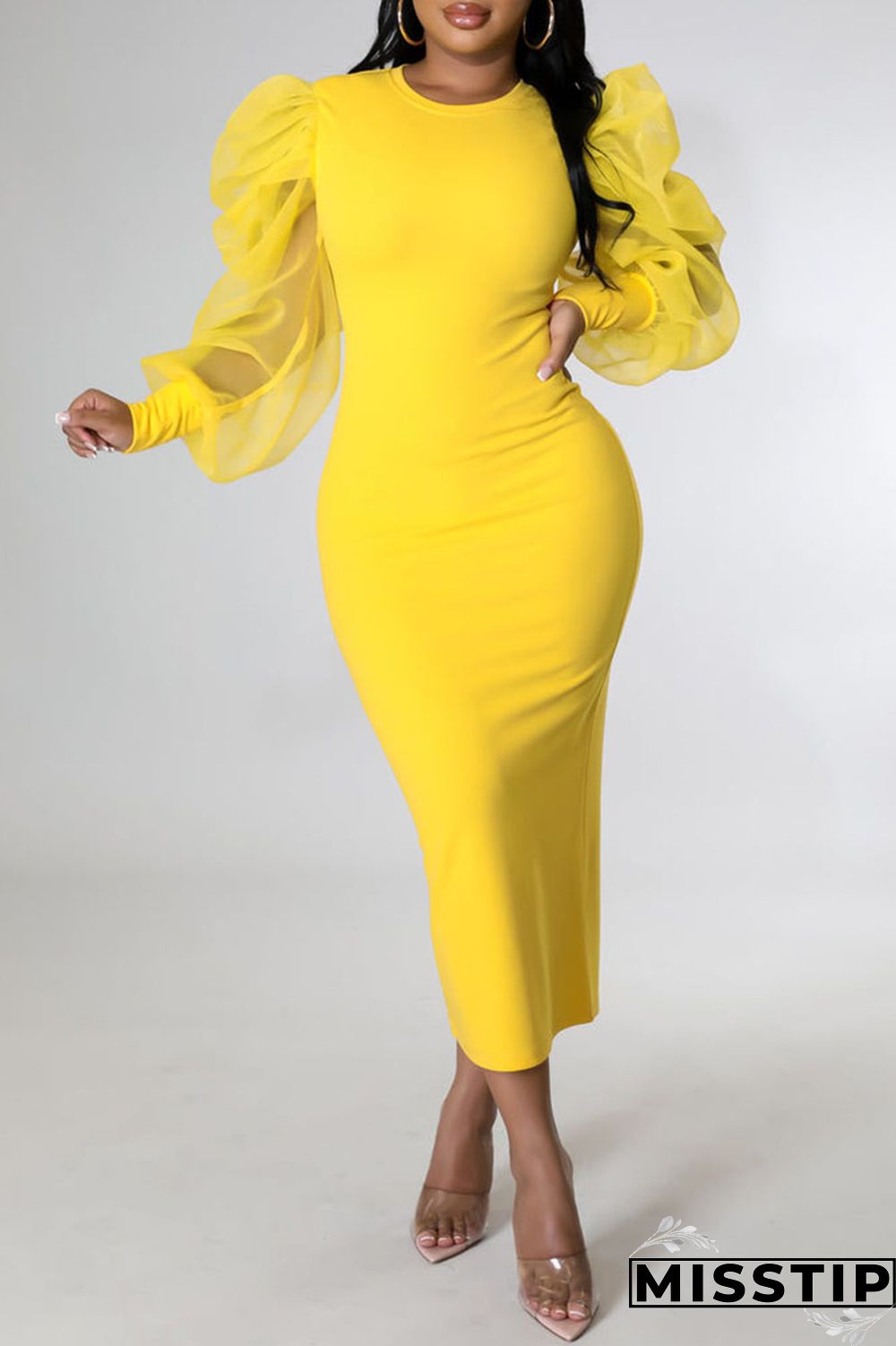 Black Fashion Casual Solid Patchwork O Neck Long Sleeve Dresses