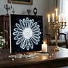 uk.everydayedeals DIY Pearl Painting With Frame - Handmade Self-Adhesive Pearls - Bright Sunflower(25*25cm)