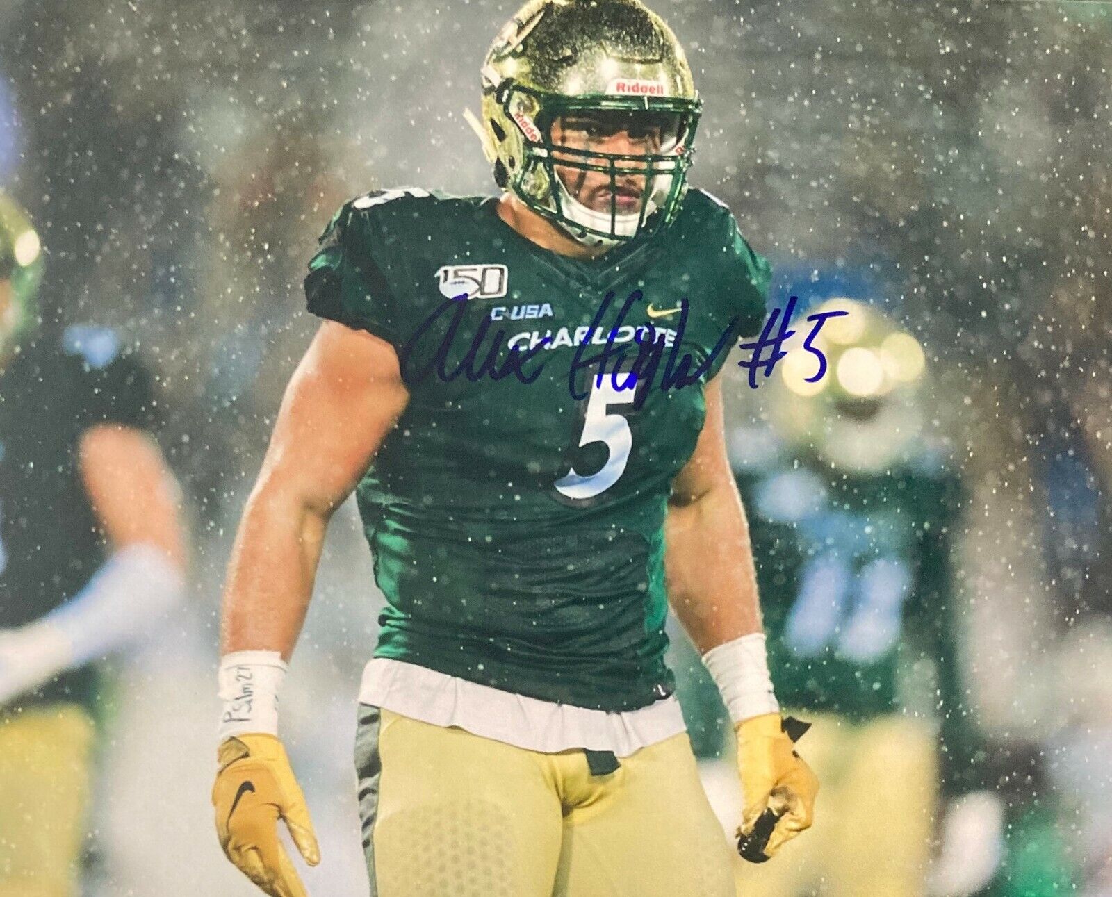 Alex Highsmith Charlotte 49ers Signed 8x10 Autographed Photo Poster painting COA N1