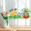 Diamond Painting Acrylic Chick Hanging Pendant With Light Strip for Craft Gifts