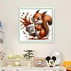 Coffee Squirrel-11CT Stamped Cross Stitch 40*40cm/15.75*15.75in tapestrymarket
