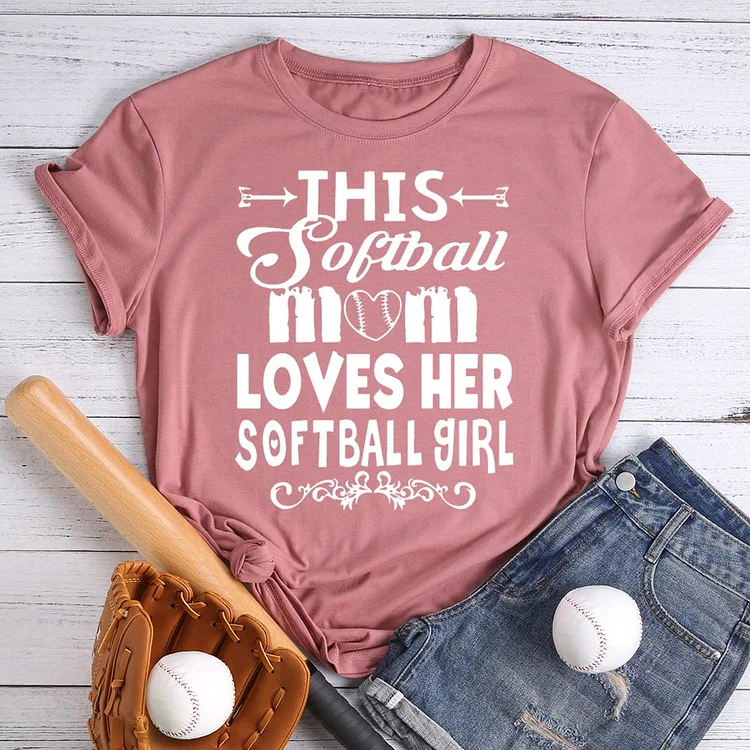 Softball Mom T-shirt Tee -013066