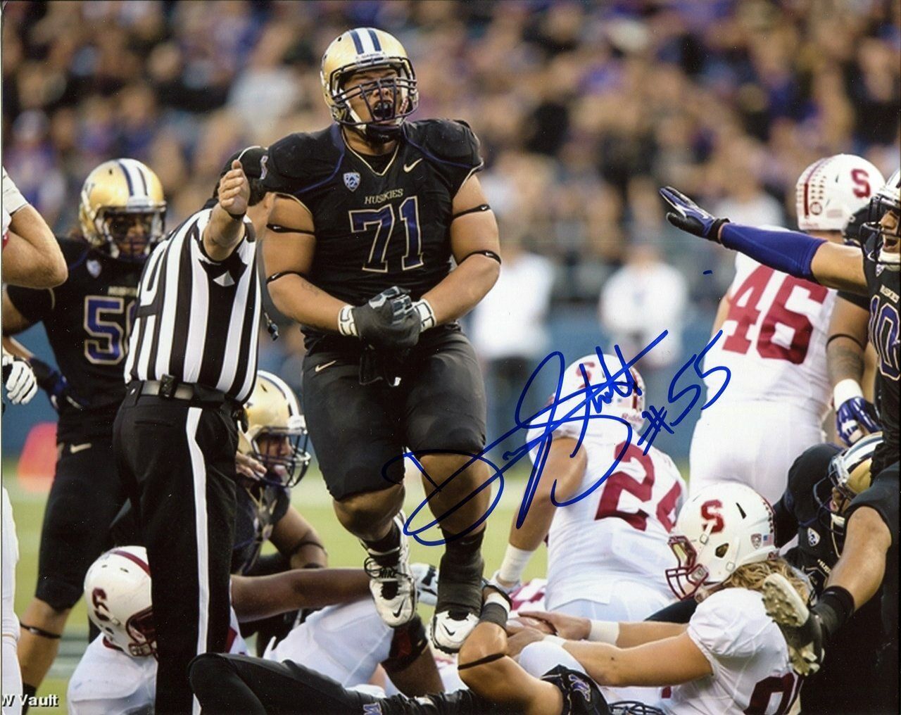 Danny Shelton Washington Huskies UW Autographed Signed 8x10 Photo Poster painting CFS