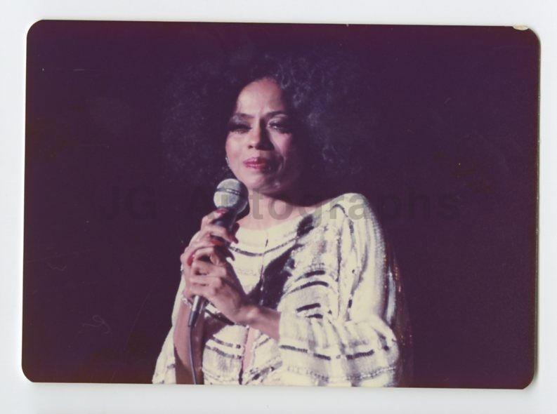 Diana Ross - Vintage Candid Photo Poster painting by Peter Warrack - Previously Unpublished