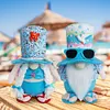 2Pcs Beach Gnomes Plush Cute Shelf Sitters with Weighted Base for Birthday Gifts