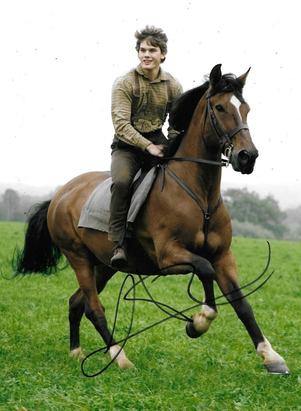 Jeremy Irvine Signed War Horse 10x8 Photo Poster painting AFTAL