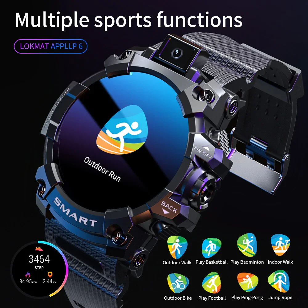 Video Call Wifi Internet Download GPS Positioning Smart Watch