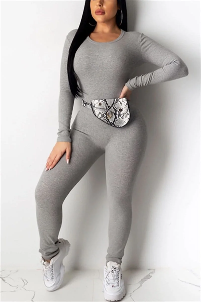 Casual Round Neck Two Piece