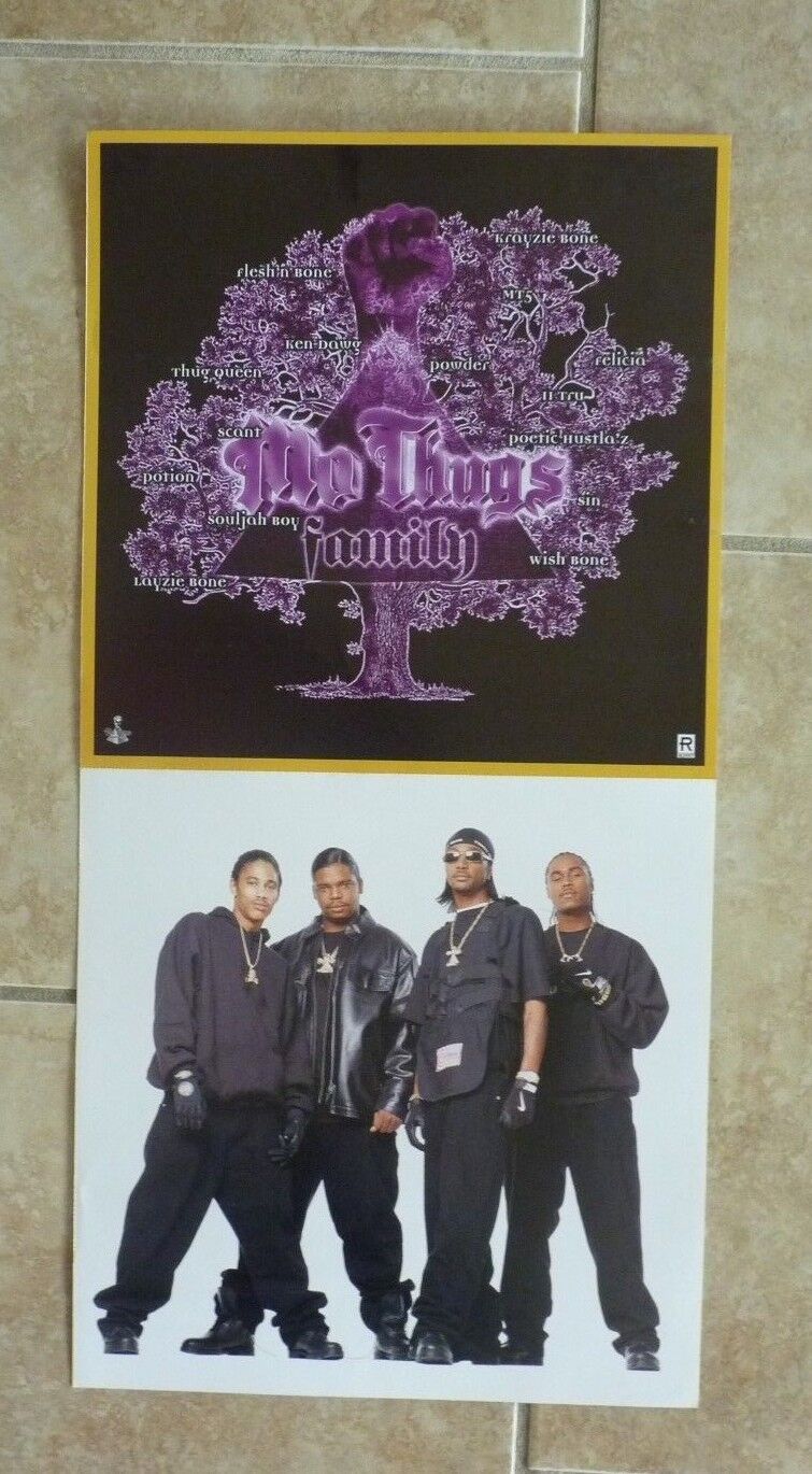 Mo Thugs Family LP Record Photo Poster painting Flat 12X24 Poster