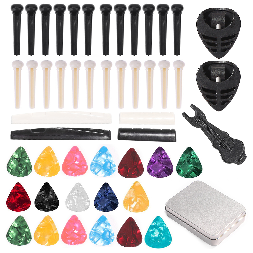 

50x Replacement Acoustic Guitar Picks String Nail Bridge Pins Luthier Tools, 501 Original