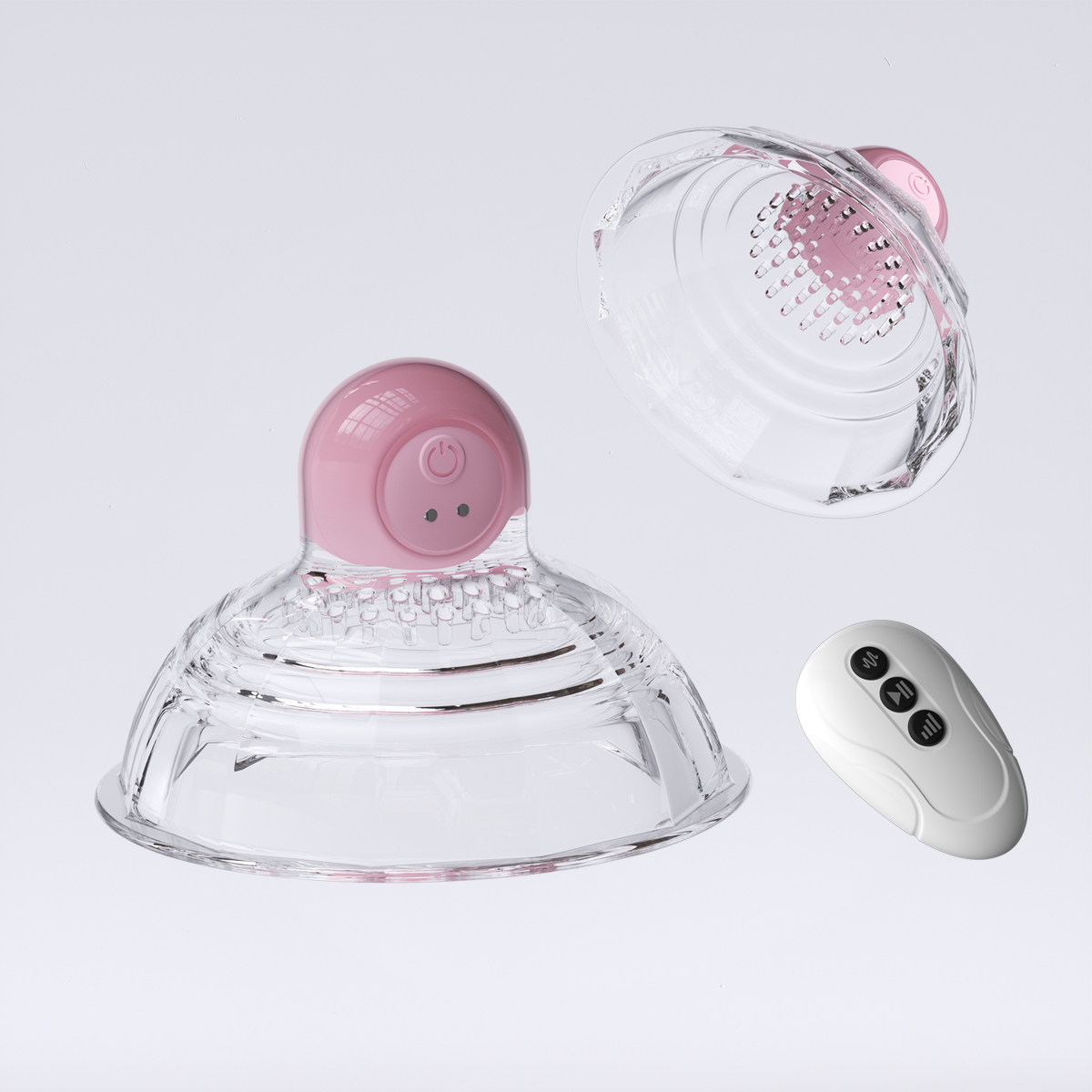 10 Vibrating Nipple Stimulator With Remote Control