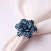 Red Blue Rose Snowflake Christmas Catering Napkin Ring