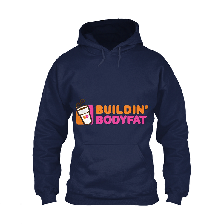 Dunkin Donuts Buildin Bodyfat, Logo Parody Classic Hoodie