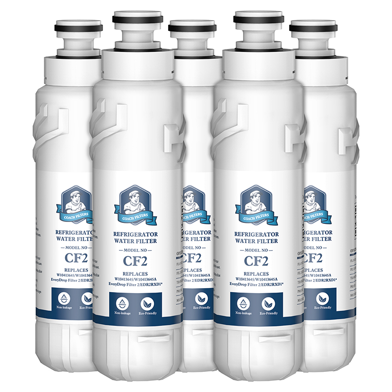 CF EDR2RXD1 Refrigerator Water Filter, W10413645A, 5Pack