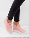 Women Faux Suede Wedge heel Sneakers Slip on Breathable Shoes